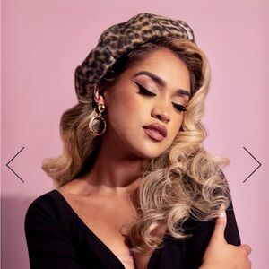 Vixen Starlet Beret in Vintage Leopard Print